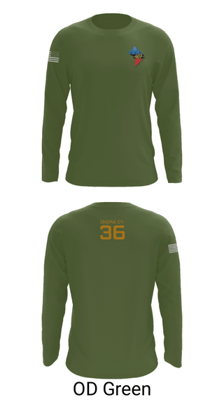 Long Sleeve Performance Shirt, Rescue Engine 56DCFD RTC407, Fire Department, Teamtime, Team time, sublimation, custom sports apparel, team uniforms, spirit wear, spiritwear, sports uniforms, custom shirts, team store, custom team store, fundraiser sports, apparel fundraiser