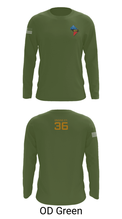 Rescue Engine 56DCFD RTC407 9148046 Long Sleeve Performance Shirt - 46