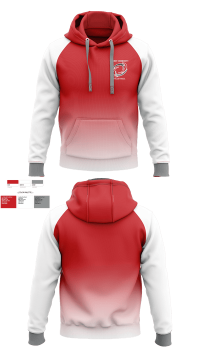 Detroit Community High School Volleyball 51929282 Hoodie - 1