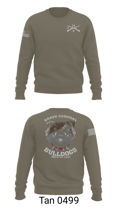 B/3-34 Bulldogs 76121406 Crew Neck Sweatshirt - 65