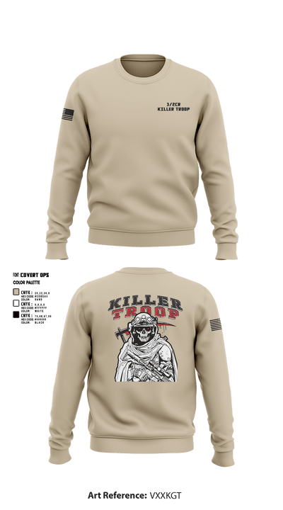 3/2CR Killer Troop 6220684 Crew Neck Sweatshirt - 4