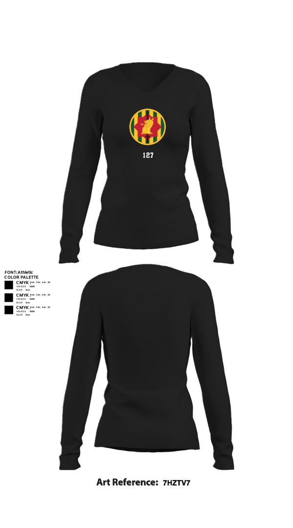 Women's Long Sleeve Vneck Shirt, 127, Army, Teamtime, Team time, sublimation, custom sports apparel, team uniforms, spirit wear, spiritwear, sports uniforms, custom shirts, team store, custom team store, fundraiser sports, apparel fundraiser