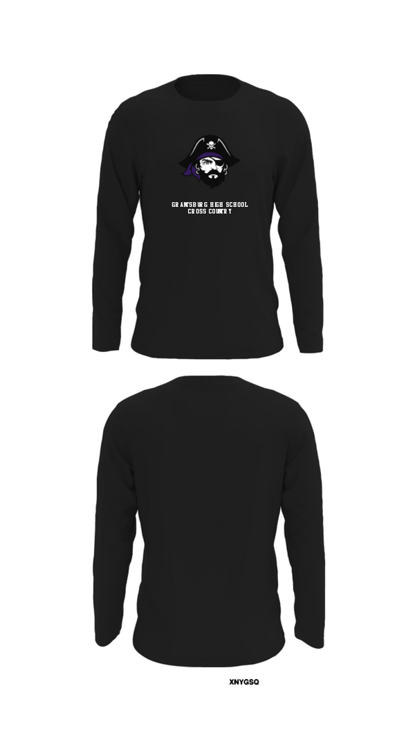 Long Sleeve Performance Shirt, Grantsburg High School Cross Country, Cross Country, Teamtime, Team time, sublimation, custom sports apparel, team uniforms, spirit wear, spiritwear, sports uniforms, custom shirts, team store, custom team store, fundraiser sports, apparel fundraiser