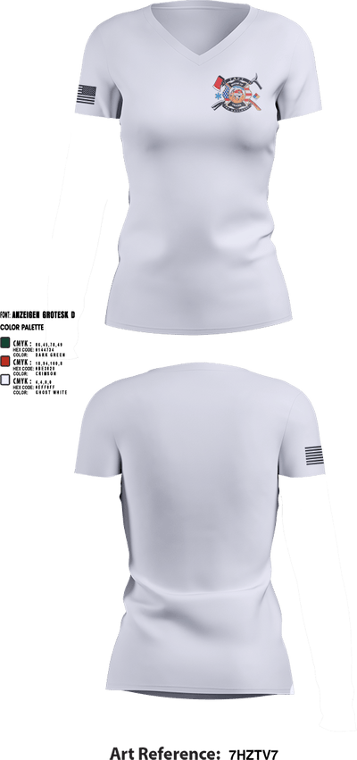73 57235387 Women's Short Sleeve V-neck Shirt - 3