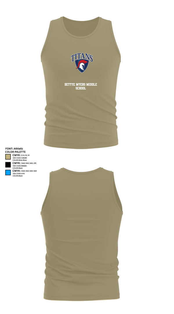 Tank Top, Bettye Myers Middle School, Spirit Store, Teamtime, Team time, sublimation, custom sports apparel, team uniforms, spirit wear, spiritwear, sports uniforms, custom shirts, team store, custom team store, fundraiser sports, apparel fundraiser