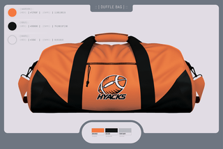 Duffle Bag, Hyacks Football, Football, Teamtime, Team time, sublimation, custom sports apparel, team uniforms, spirit wear, spiritwear, sports uniforms, custom shirts, team store, custom team store, fundraiser sports, apparel fundraiser
