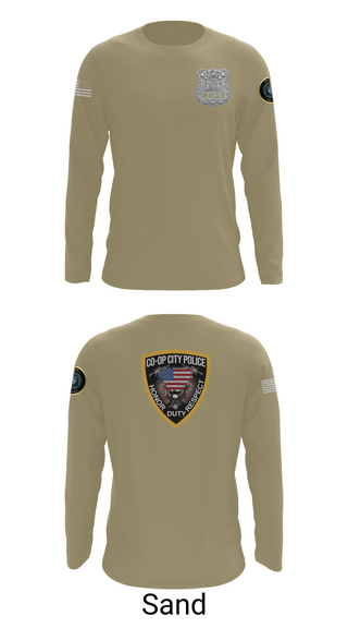 Long Sleeve Performance Shirt, Co-op City Police Department, Police, Teamtime, Team time, sublimation, custom sports apparel, team uniforms, spirit wear, spiritwear, sports uniforms, custom shirts, team store, custom team store, fundraiser sports, apparel fundraiser