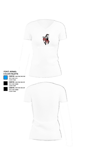Womens Short Sleeve Vneck Shirt, Tri-Valley Mustangs, Spirit Store, Teamtime, Team time, sublimation, custom sports apparel, team uniforms, spirit wear, spiritwear, sports uniforms, custom shirts, team store, custom team store, fundraiser sports, apparel fundraiser