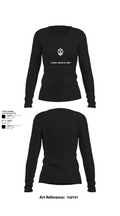 Haskell Police Department 21588241 Women's Long Sleeve V-neck Shirt - 21