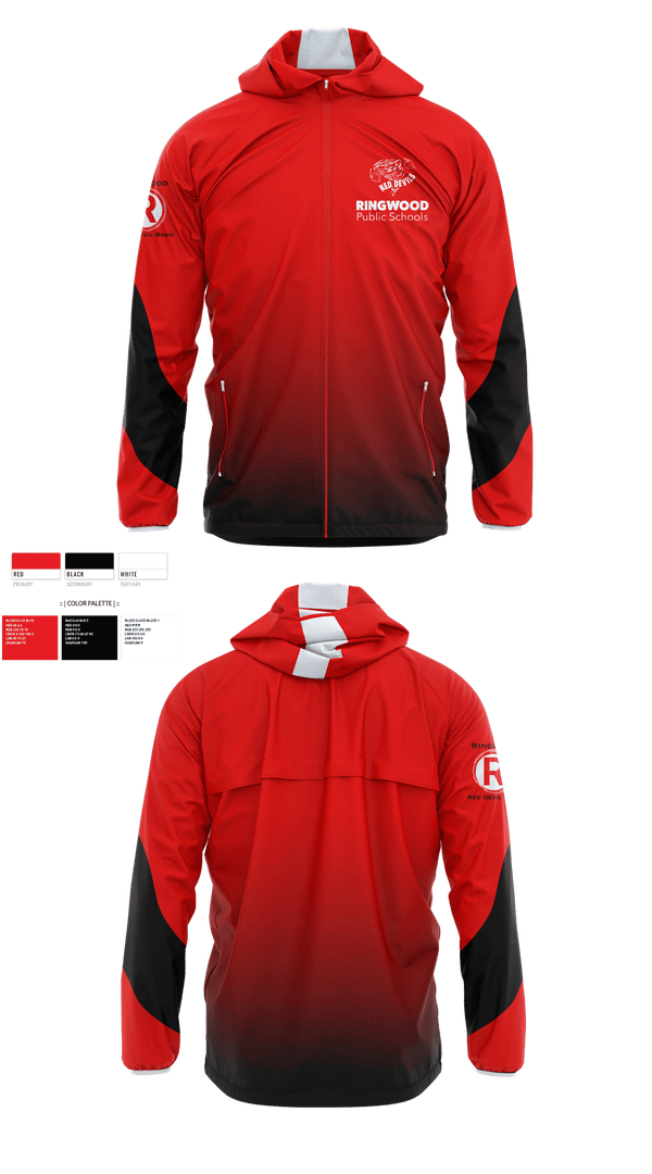 Windbreaker, Ringwood High School Band, Spirit Store, Teamtime, Team time, sublimation, custom sports apparel, team uniforms, spirit wear, spiritwear, sports uniforms, custom shirts, team store, custom team store, fundraiser sports, apparel fundraiser