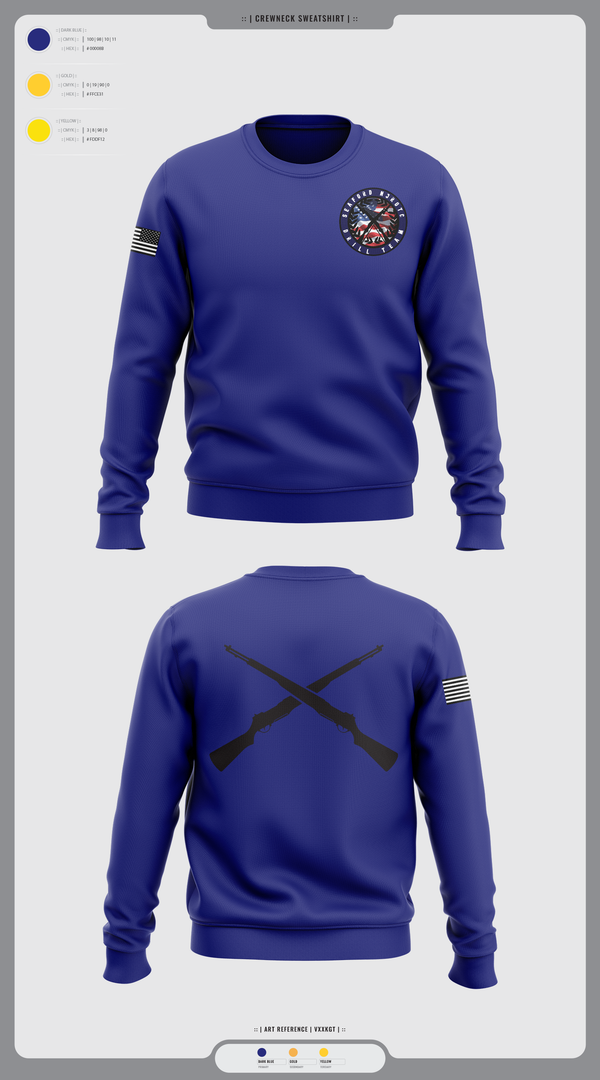 Crew Neck Sweatshirt, Seaford NJROTC, Navy, Teamtime, Team time, sublimation, custom sports apparel, team uniforms, spirit wear, spiritwear, sports uniforms, custom shirts, team store, custom team store, fundraiser sports, apparel fundraiser