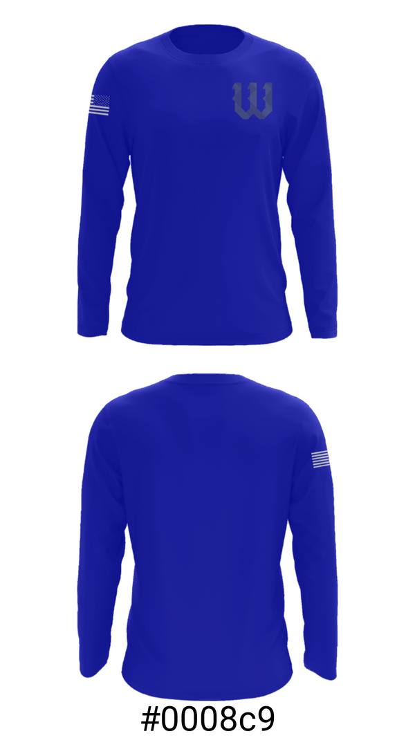 Long Sleeve Performance Shirt, Washburn High School Badminton, Spirit Store, Teamtime, Team time, sublimation, custom sports apparel, team uniforms, spirit wear, spiritwear, sports uniforms, custom shirts, team store, custom team store, fundraiser sports, apparel fundraiser