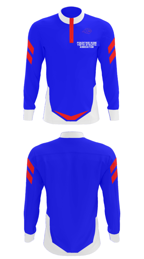 Quarter Zip Jacket, Peachtree Ridge Youth Athletic Association, Men's Basketball, Teamtime, Team time, sublimation, custom sports apparel, team uniforms, spirit wear, spiritwear, sports uniforms, custom shirts, team store, custom team store, fundraiser sports, apparel fundraiser