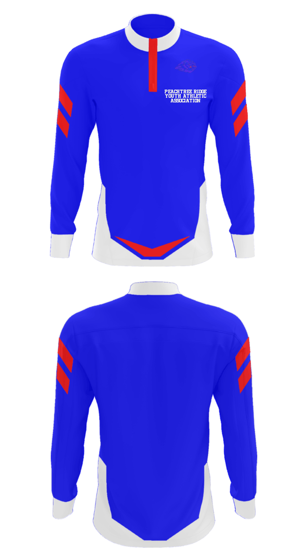 Quarter Zip Jacket, Peachtree Ridge Youth Athletic Association, Men's Basketball, Teamtime, Team time, sublimation, custom sports apparel, team uniforms, spirit wear, spiritwear, sports uniforms, custom shirts, team store, custom team store, fundraiser sports, apparel fundraiser