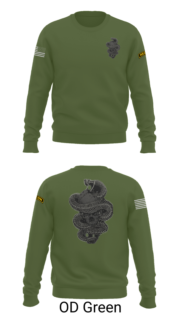 Crew Neck Sweatshirt, HHC 1-8IN SCT, Army, Teamtime, Team time, sublimation, custom sports apparel, team uniforms, spirit wear, spiritwear, sports uniforms, custom shirts, team store, custom team store, fundraiser sports, apparel fundraiser