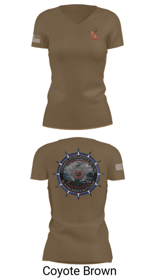 Women's Short Sleeve Vneck Shirt, 3rd Intelligence Battalion, Marines, Teamtime, Team time, sublimation, custom sports apparel, team uniforms, spirit wear, spiritwear, sports uniforms, custom shirts, team store, custom team store, fundraiser sports, apparel fundraiser