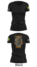B Co 404th ASB 81436788 Women's Short Sleeve V-neck Shirt - 14
