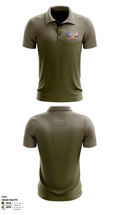 SoCal corso kennels 12871228 Short Sleeve Performance Polo - 1