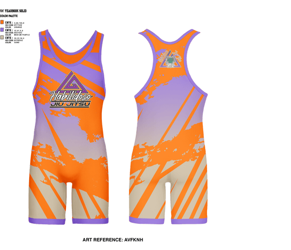 Wrestling Singlet, Habilidoso Jiu-jitsu, Wrestling, Teamtime, Team time, sublimation, custom sports apparel, team uniforms, spirit wear, spiritwear, sports uniforms, custom shirts, team store, custom team store, fundraiser sports, apparel fundraiser