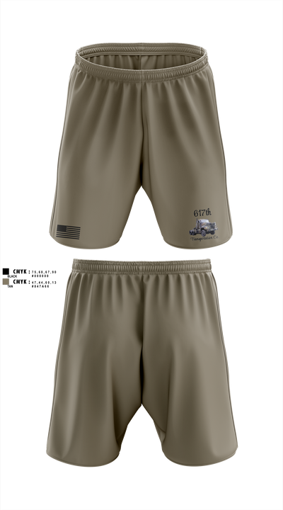 617th Transportation Company 2064597 Athletic Shorts With Pockets - 2