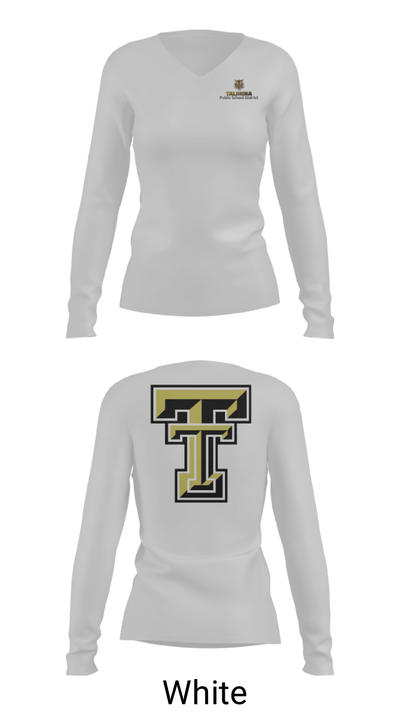 Talihina High School Band 74787981 Women's Long Sleeve V-neck Shirt - 16