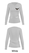 Cheney High School Tennis 93261461 Women's Long Sleeve V-neck Shirt - 6