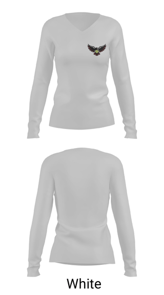 Women's Long Sleeve Vneck Shirt, Cheney High School Tennis, Tennis, Teamtime, Team time, sublimation, custom sports apparel, team uniforms, spirit wear, spiritwear, sports uniforms, custom shirts, team store, custom team store, fundraiser sports, apparel fundraiser