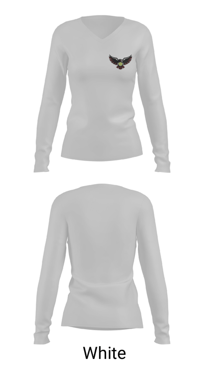 Cheney High School Tennis 93261461 Women's Long Sleeve V-neck Shirt - 6