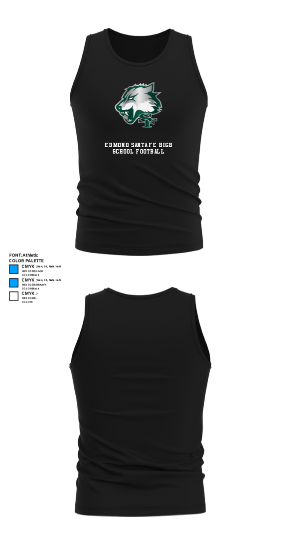 Tank Top, Edmond Santa Fe High School Football, Football, Teamtime, Team time, sublimation, custom sports apparel, team uniforms, spirit wear, spiritwear, sports uniforms, custom shirts, team store, custom team store, fundraiser sports, apparel fundraiser