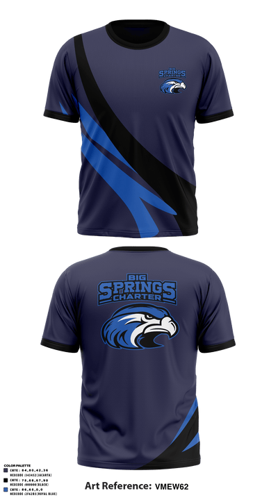 Big Springs Charter School 2846694 Short Sleeve Performance Shirt - 41