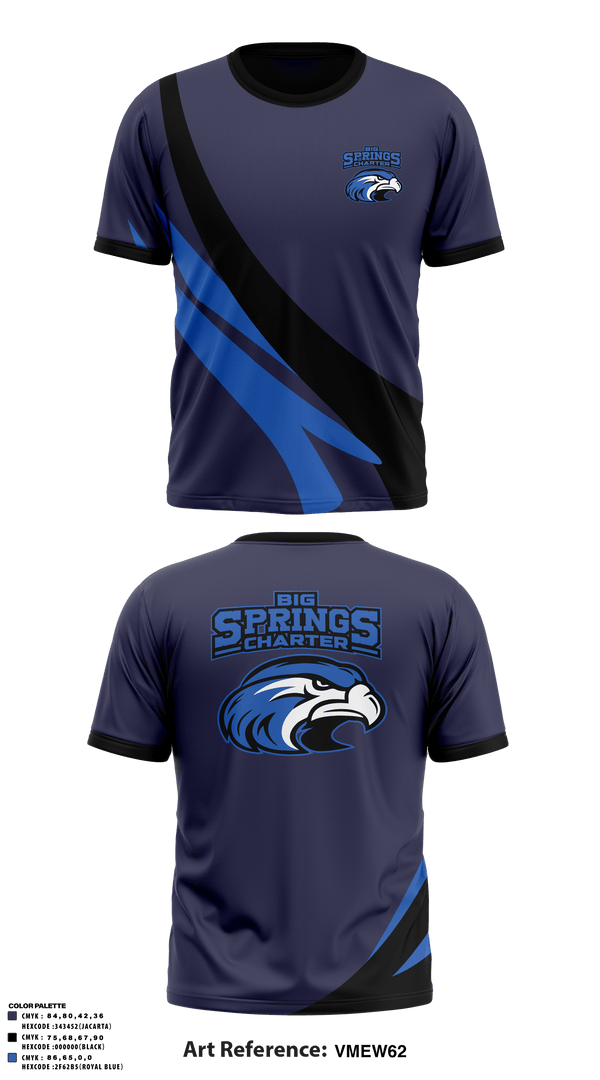 Short Sleeve Performance Shirt, Big Springs Charter School Football, Football, Teamtime, Team time, sublimation, custom sports apparel, team uniforms, spirit wear, spiritwear, sports uniforms, custom shirts, team store, custom team store, fundraiser sports, apparel fundraiser