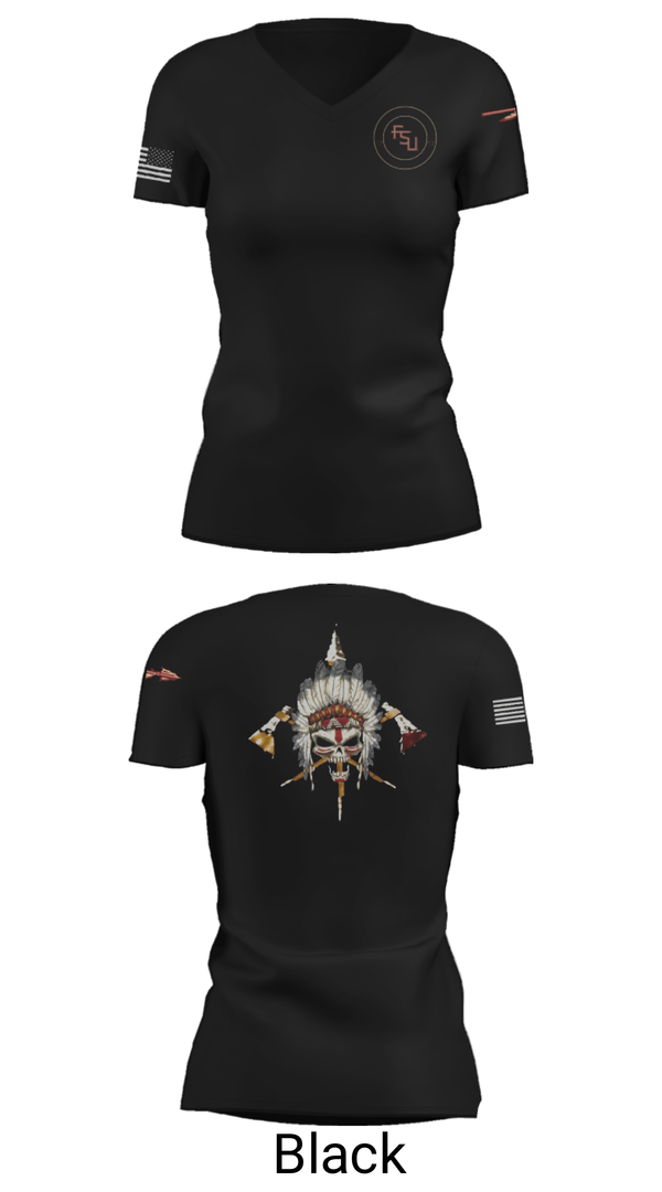 Women's Short Sleeve Vneck Shirt, Seminole Battalion, Army, Teamtime, Team time, sublimation, custom sports apparel, team uniforms, spirit wear, spiritwear, sports uniforms, custom shirts, team store, custom team store, fundraiser sports, apparel fundraiser
