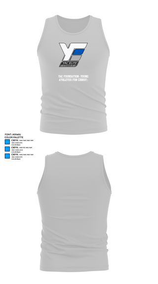 Tank Top, YAC Foundation (Young Athletes For Christ), Spirit Store, Teamtime, Team time, sublimation, custom sports apparel, team uniforms, spirit wear, spiritwear, sports uniforms, custom shirts, team store, custom team store, fundraiser sports, apparel fundraiser