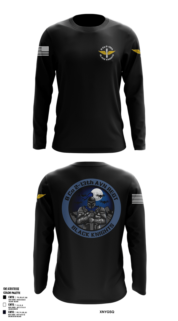 Long Sleeve Performance Shirt, Bravo Company, 2-13th AVN REGT, Army, Teamtime, Team time, sublimation, custom sports apparel, team uniforms, spirit wear, spiritwear, sports uniforms, custom shirts, team store, custom team store, fundraiser sports, apparel fundraiser