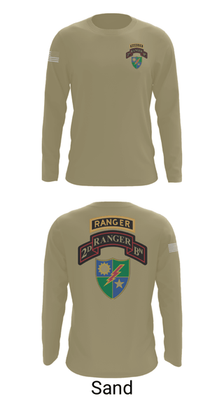 Long Sleeve Performance Shirt, 2nd Battalion 75th Ranger Regiment, , Teamtime, Team time, sublimation, custom sports apparel, team uniforms, spirit wear, spiritwear, sports uniforms, custom shirts, team store, custom team store, fundraiser sports, apparel fundraiser