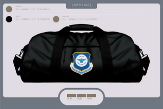Duffle Bag, Gallup Raptor Composite Squadron, Air Force, Teamtime, Team time, sublimation, custom sports apparel, team uniforms, spirit wear, spiritwear, sports uniforms, custom shirts, team store, custom team store, fundraiser sports, apparel fundraiser