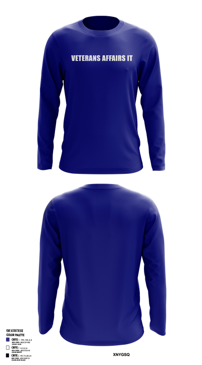 Veterans Affairs IT Long Sleeve Performance Shirt 1