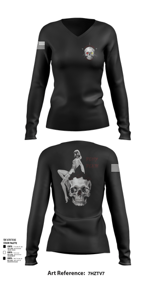 Womens Long Sleeve Vneck Shirt 1, Boston FD HM/ WMD, Fire Department, Teamtime, Team time, sublimation, custom sports apparel, team uniforms, spirit wear, spiritwear, sports uniforms, custom shirts, team store, custom team store, fundraiser sports, apparel fundraiser