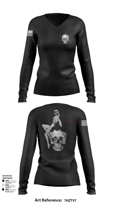 Boston FD HM/ WMD 15642314 Women's Long Sleeve V-neck Shirt -1 115