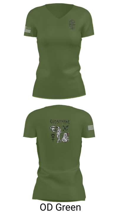 Ceremonial Platoon 73521546 Women's Short Sleeve V-neck Shirt - 48