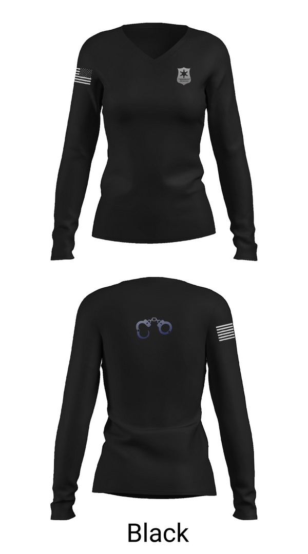 Womens Long Sleeve Vneck Shirt, EMPIRE First protection service agent, , Teamtime, Team time, sublimation, custom sports apparel, team uniforms, spirit wear, spiritwear, sports uniforms, custom shirts, team store, custom team store, fundraiser sports, apparel fundraiser