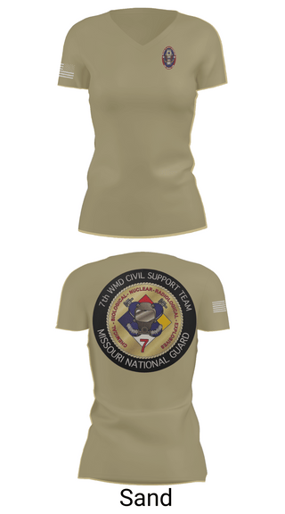 Womens Short Sleeve Vneck Shirt, 7th CST, Army, Teamtime, Team time, sublimation, custom sports apparel, team uniforms, spirit wear, spiritwear, sports uniforms, custom shirts, team store, custom team store, fundraiser sports, apparel fundraiser
