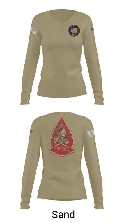 Naval Special Warfare Development Group 34195921 Women's Long Sleeve V-neck Shirt - 47