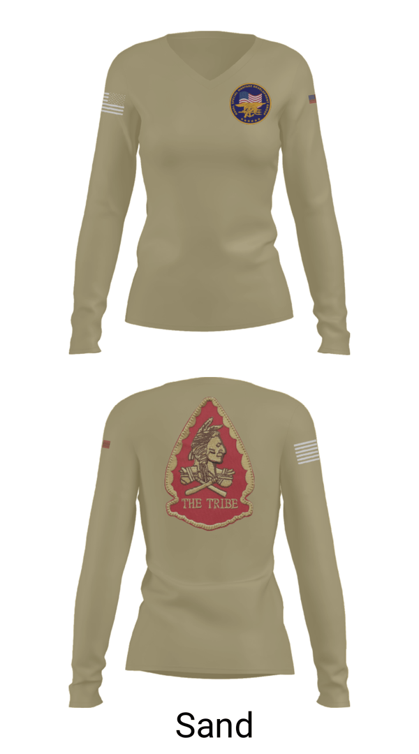Women's Long Sleeve Vneck Shirt, Naval Special Warfare Development Group, Navy, Teamtime, Team time, sublimation, custom sports apparel, team uniforms, spirit wear, spiritwear, sports uniforms, custom shirts, team store, custom team store, fundraiser sports, apparel fundraiser