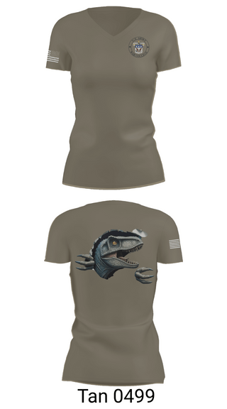 Womens Short Sleeve Vneck Shirt, Seminar 3, Army, Teamtime, Team time, sublimation, custom sports apparel, team uniforms, spirit wear, spiritwear, sports uniforms, custom shirts, team store, custom team store, fundraiser sports, apparel fundraiser