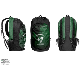 Gear Bag, Woodstock, Men's Lacrosse, Teamtime, Team time, sublimation, custom sports apparel, team uniforms, spirit wear, spiritwear, sports uniforms, custom shirts, team store, custom team store, fundraiser sports, apparel fundraiser
