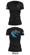 De Ridder High School Softball 28991154 Women's Short Sleeve V-neck Shirt - 38