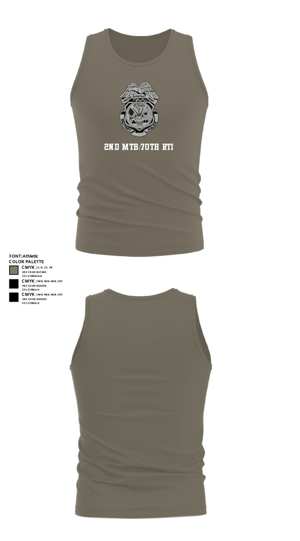 Tank Top, 2nd MTB/70th RTI, Army, Teamtime, Team time, sublimation, custom sports apparel, team uniforms, spirit wear, spiritwear, sports uniforms, custom shirts, team store, custom team store, fundraiser sports, apparel fundraiser