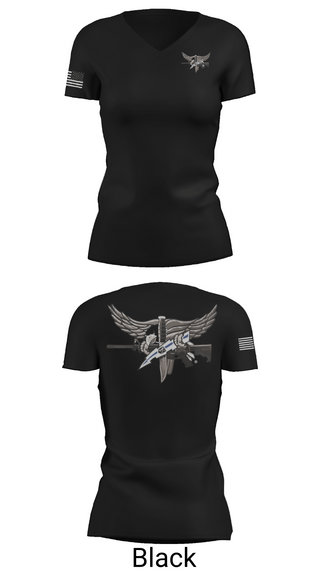 Womens Short Sleeve Vneck Shirt, Livingston Police Emergency Service Unit, , Teamtime, Team time, sublimation, custom sports apparel, team uniforms, spirit wear, spiritwear, sports uniforms, custom shirts, team store, custom team store, fundraiser sports, apparel fundraiser