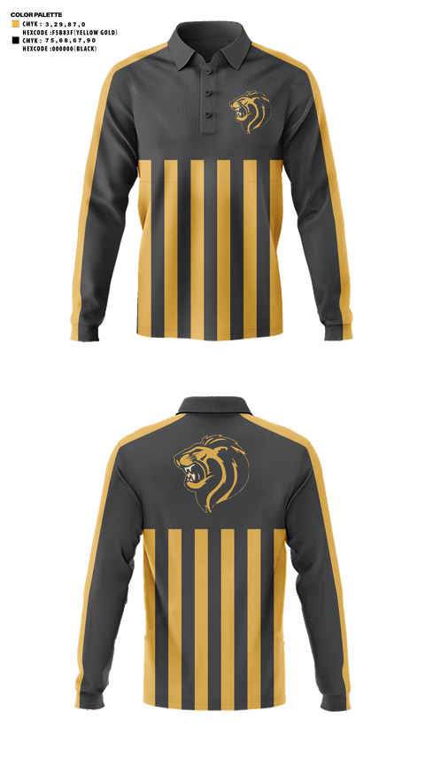 Long Sleeve Performance Polo, Upper Columbia Academy Golf, Golf, Teamtime, Team time, sublimation, custom sports apparel, team uniforms, spirit wear, spiritwear, sports uniforms, custom shirts, team store, custom team store, fundraiser sports, apparel fundraiser